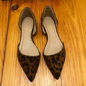 Leopard print flats